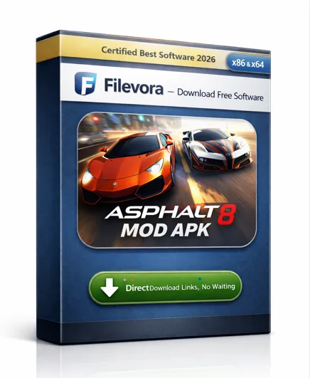 Asphalt 8 MOD APK 8.8.0i (Unlimited Money/All Cars) 2026 icon