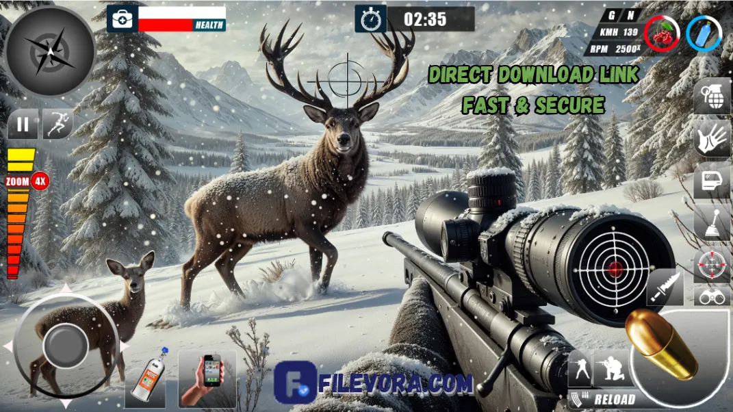 Hunting Sniper MOD APK 4.00.0301 Free [Unlimited Money] 2026 screenshot