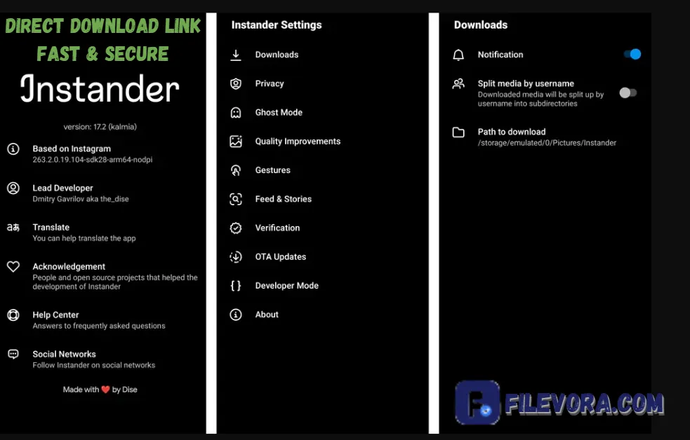 Instander MOD APK 18.0 (Latest Version) For Android 2026 screenshot
