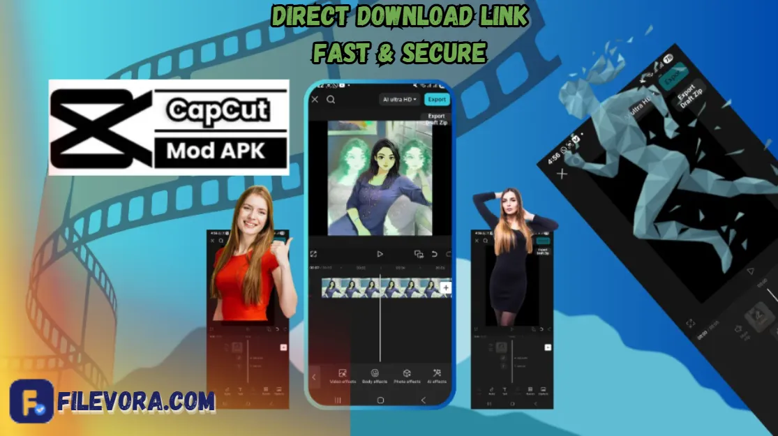 CapCut Mod APK 17.4.0 (Premium Unlocked) for Android 2026 screenshot