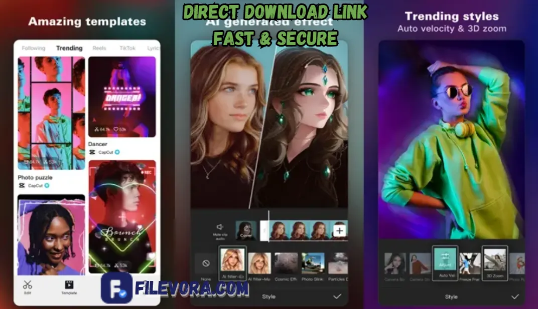 CapCut Mod APK 17.4.0 (Premium Unlocked) for Android 2026 screenshot