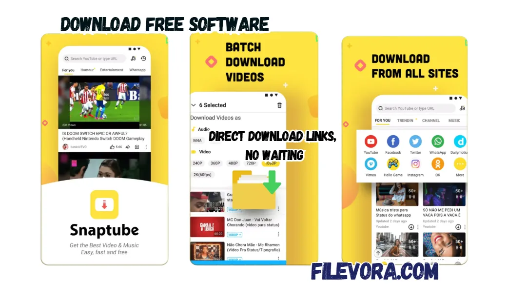 Snaptube MOD APK 7.55.1 Download VIP Unlocked 2026 screenshot