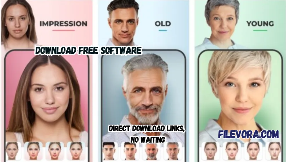 FaceApp MOD APK 12.8.5 Unlocked NoWatermark 2026 screenshot