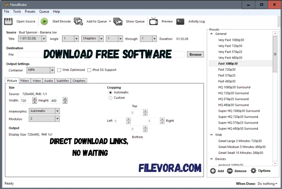 Handbrake Video Converter 1.11.0 For Windows 2026 screenshot