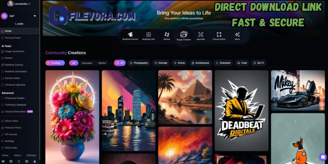 Leonardo AI MOD APK 2.0.3 (Premium Unlocked) For Android 2026 screenshot