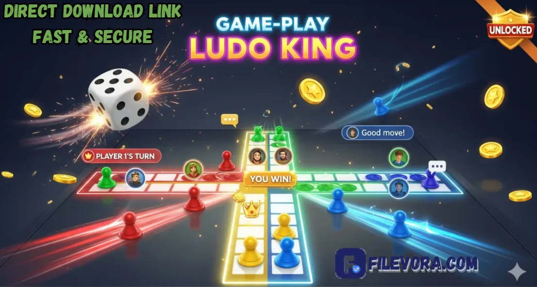 Ludo King MOD APK 10.0.0.385 (Coins Unlimited) for Android 2026 screenshot