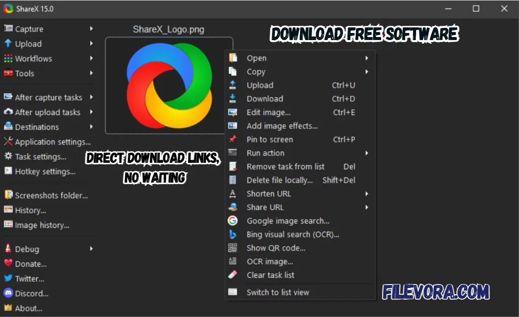 ShareX Download 19.0.2 For Windows 2026 screenshot