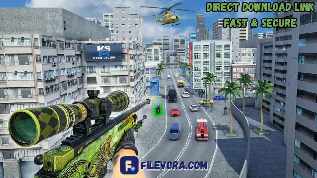 Sniper 3D MOD APK 6.20.0 (Unlimited Money/ Gems) for Android 2026 screenshot
