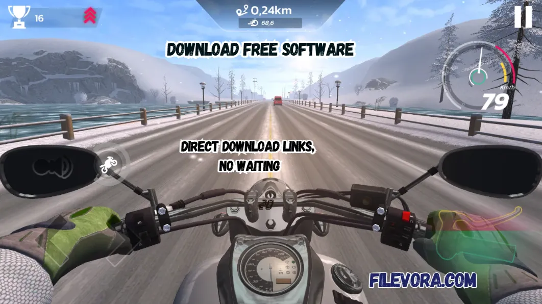 Traffic Rider MOD APK 2.11 Unlimited Money 2026 screenshot