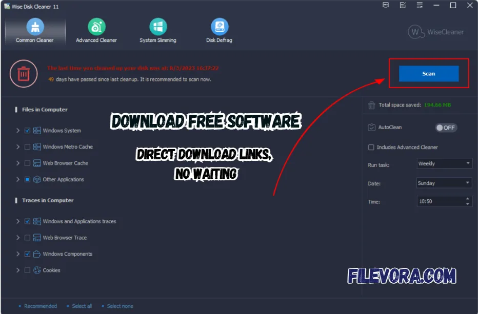  Wise Disk Cleaner 11.3.3 For Windows 2026 screenshot