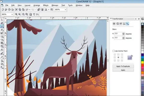 Corel DRAW 12 Free Download for Windows screenshot